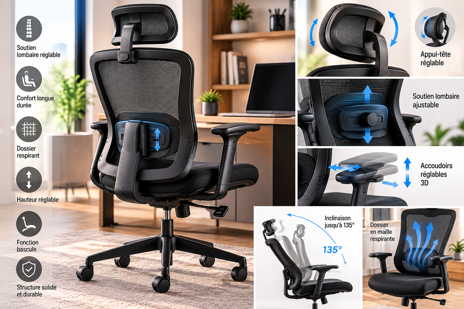 Fauteuil ergonomique
